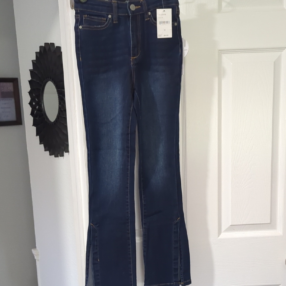 NWT Super Cute JOE'S KIDS SIZE 10 "THE JUNO HIGHRISE KICK FLARE" INDIGO JEANS